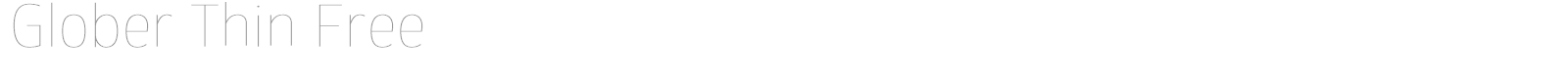Glober font preview